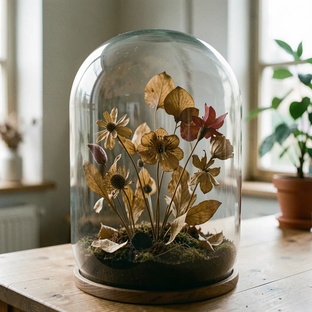 Wall-mounted botanical display